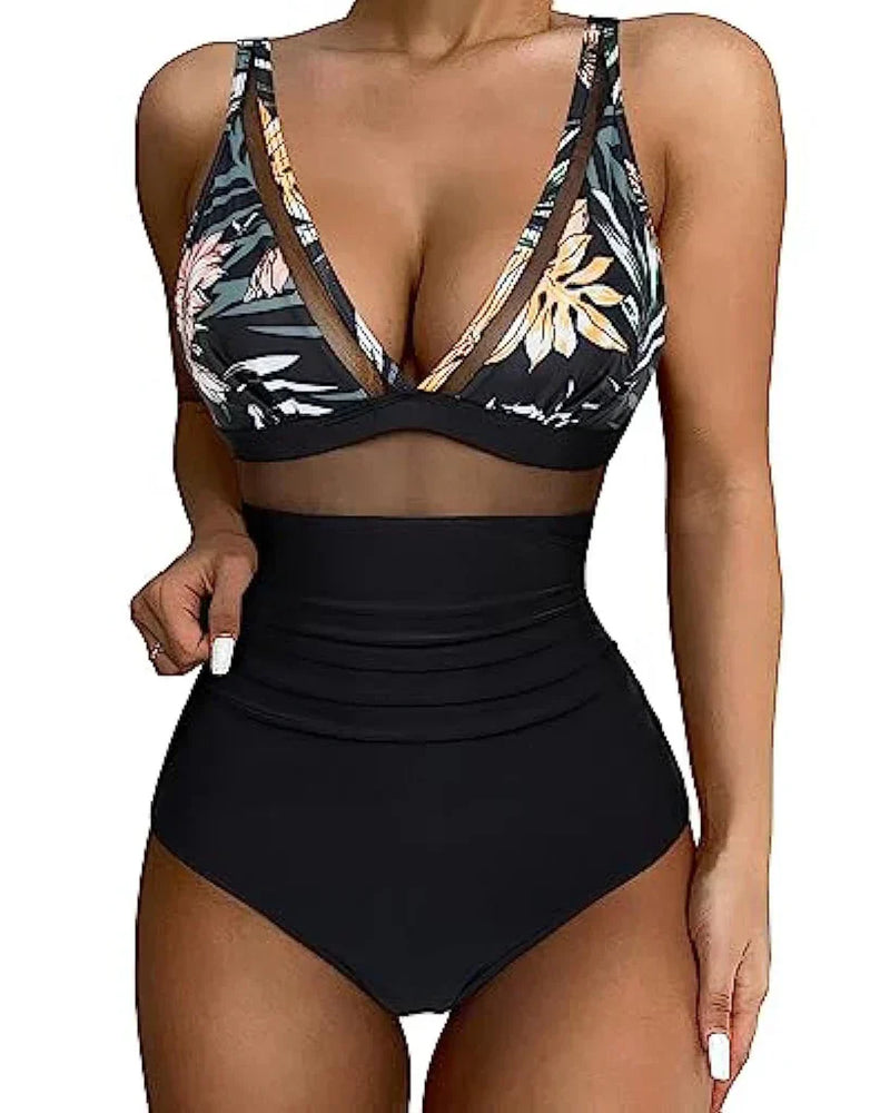 Swimsuit with adjustable straps and flattering cut – Leona