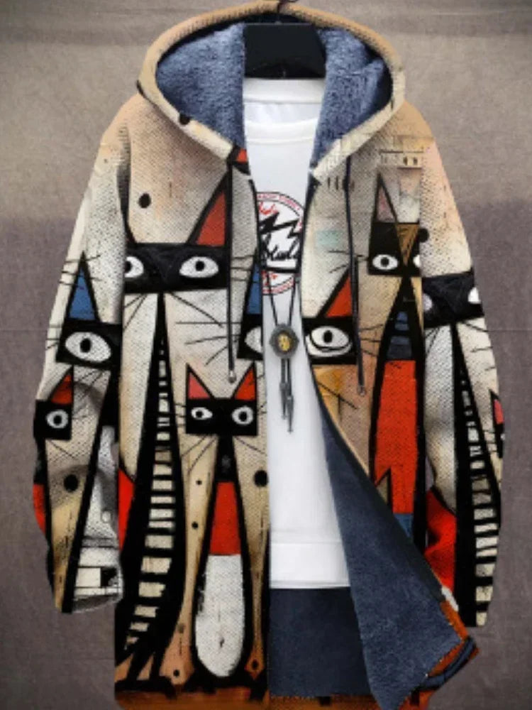 Trendige Damenjacke mit Künstlerischem Print – Isa