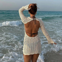 White Beach Dress Made of Airy Fabric – Solène