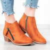 Herbstliche Damen Leder-Stiefeletten – Saphira