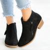 Herbstliche Damen Leder-Stiefeletten – Saphira