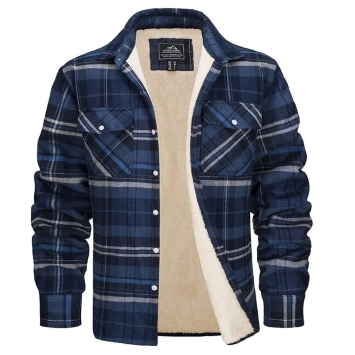 Fleecegefütterte Herren Karo-Jacke – Arvid Herbstedition