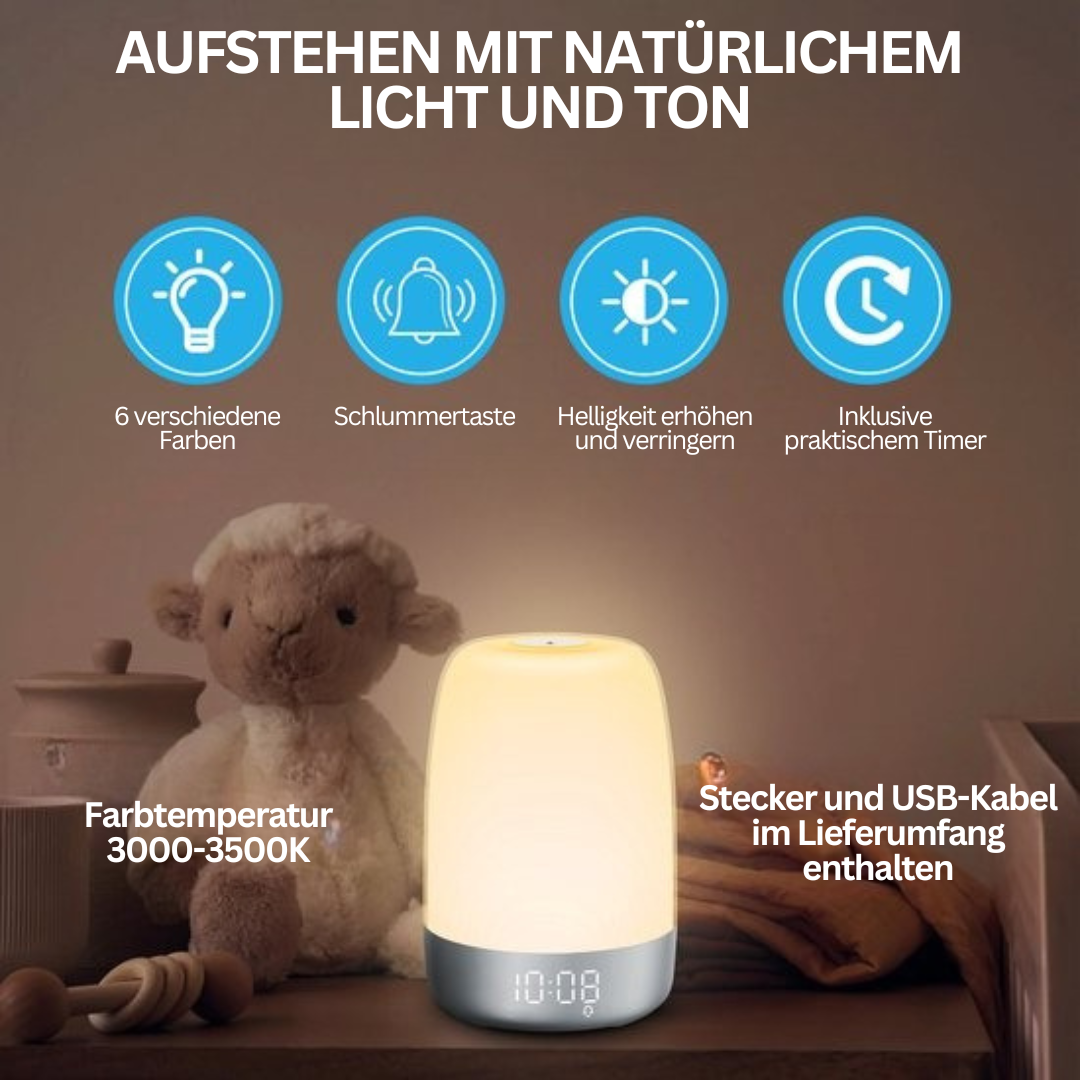 Wake-up-Light mit Naturklängen – Aurora