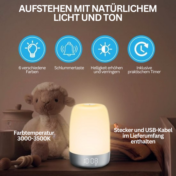Wake-up-Light mit Naturklängen – Aurora