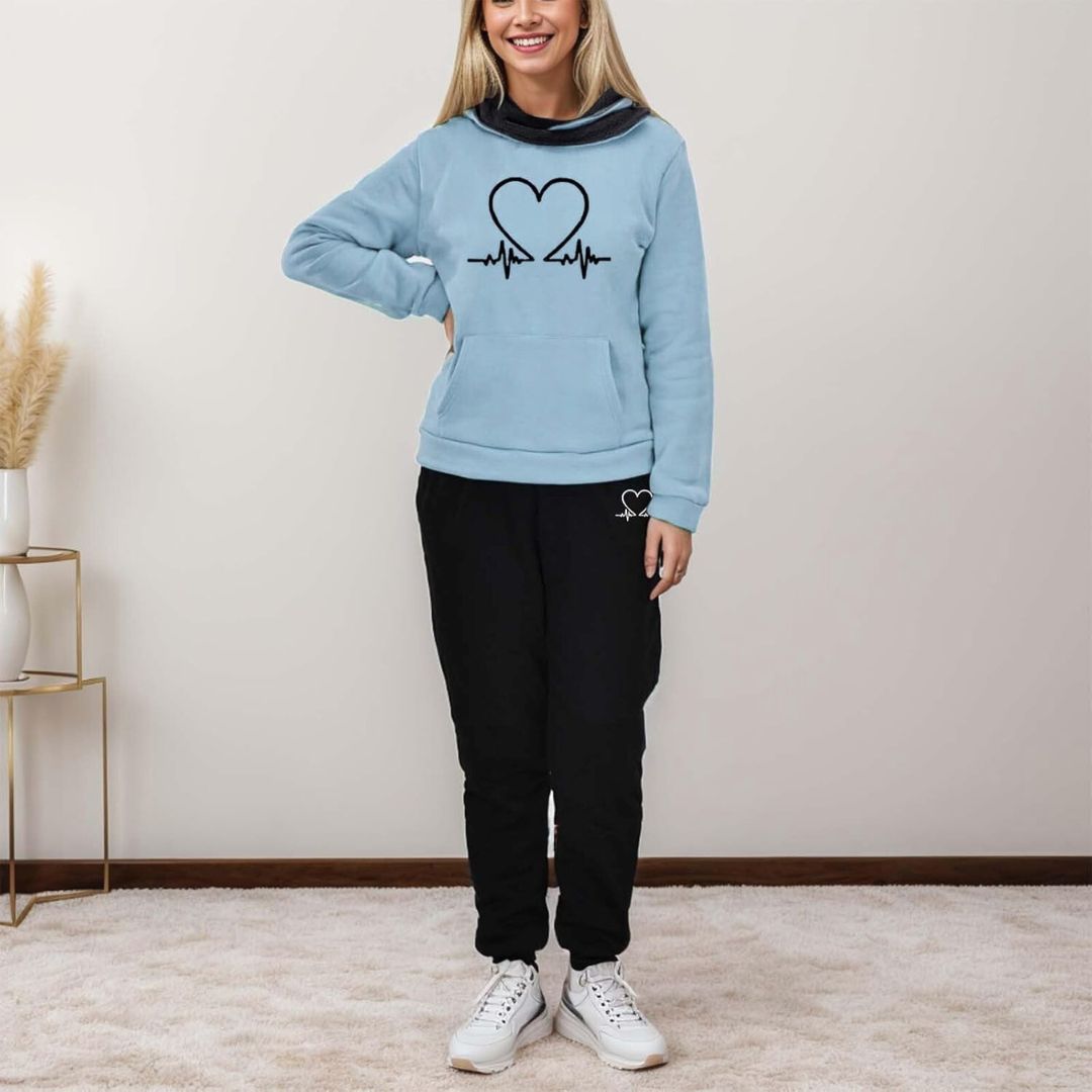 COMFORTABLE TWO-PIECE WOMEN'S TRACK SUIT - WARMFLEX™