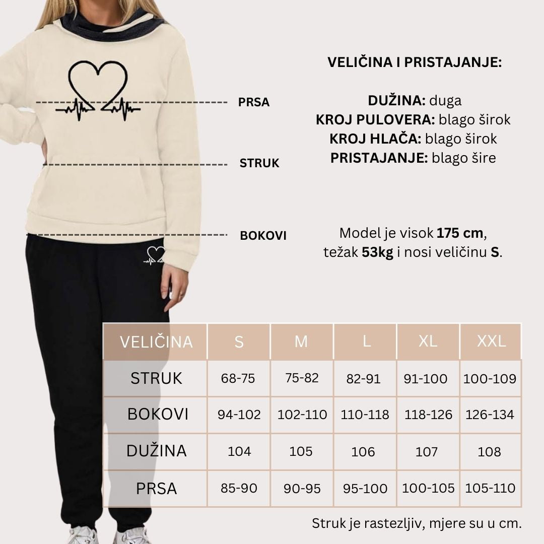 COMFORTABLE TWO-PIECE WOMEN'S TRACK SUIT - WARMFLEX™