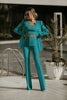 Modisches 3-teiliges Set mit Blazer, Top und Rock – Jamalia