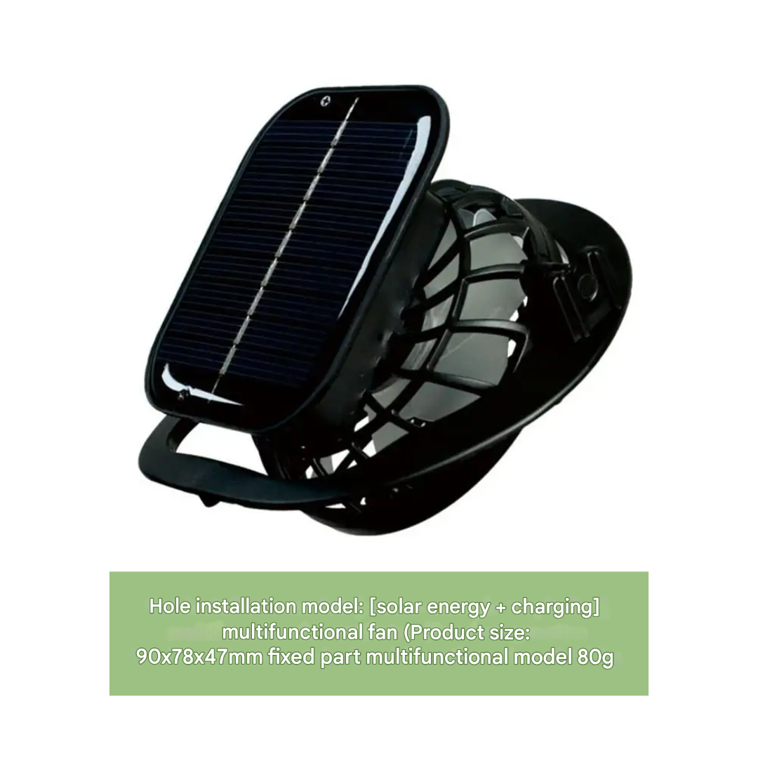 Outdoor-Sonnenhut mit integriertem Solarlüfter – CoolBreeze Solar