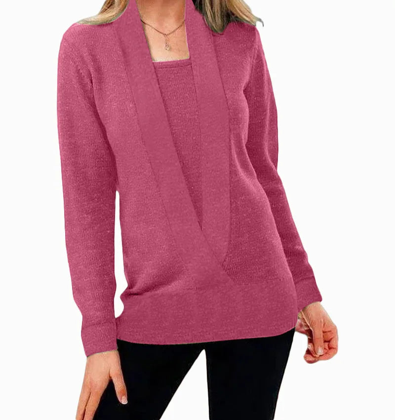 Warme & Bequeme Damen Winterstrickpullover – Selina