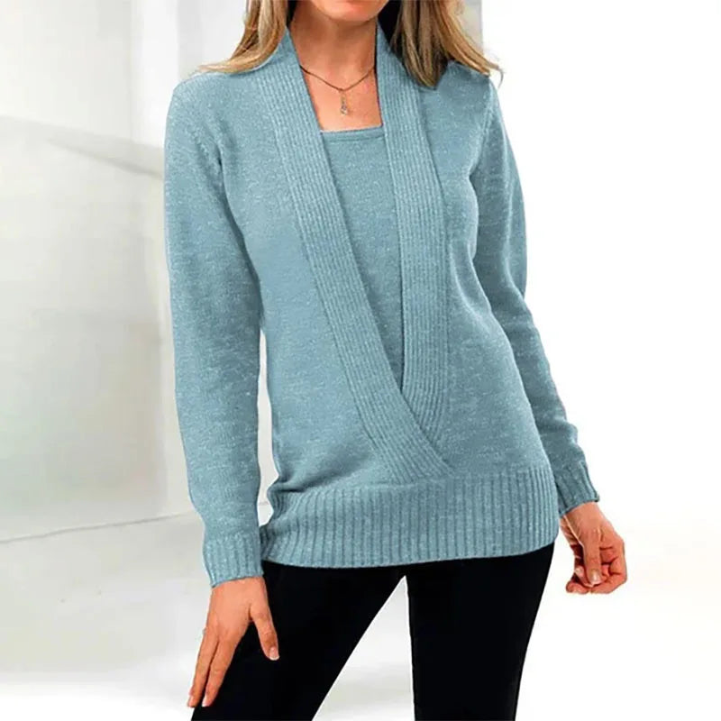 Warme & Bequeme Damen Winterstrickpullover – Selina