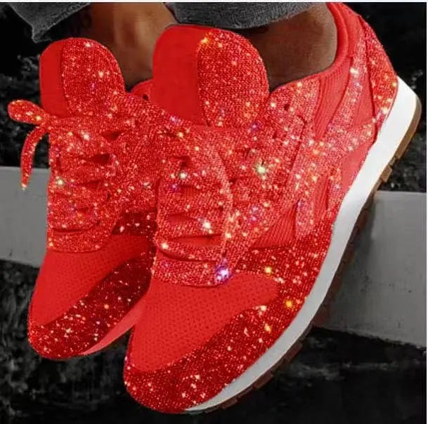 Glitzernde Damen-Sneaker mit sportlichem Komfort – Leona