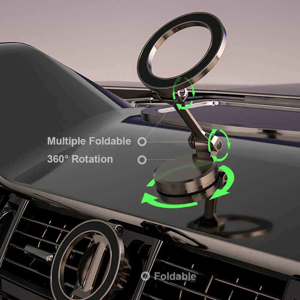 360° Faltbare Magnetische Handyhalterung fürs Auto - Stabil & Verstellbar