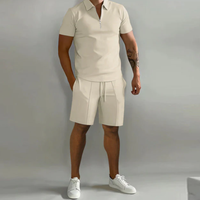 Herren Sportset Polo mit Reißverschluss und Shorts Sommerstyle - Dario
