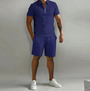 Herren Sportset Polo mit Reißverschluss und Shorts Sommerstyle - Dario
