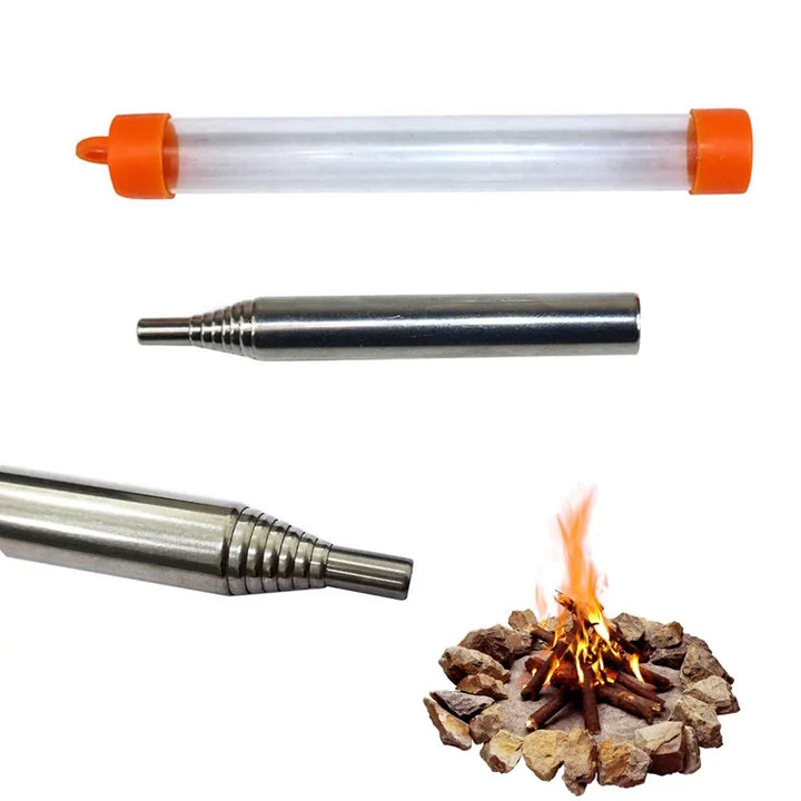 Survival Blowpipe for Outdoor Cooking – FireBoost