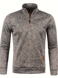 Herren Pullover mit Hals-Reißverschluss für Herbst & Winter – Matteo