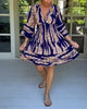 Luftiges & Stylishes Damenkleid mit V-Ausschnitt und 3/4-Ärmeln – Elina