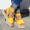 Damen Plateau-Espadrille Sandalen mit Keilabsatz & Riemchen – Livia