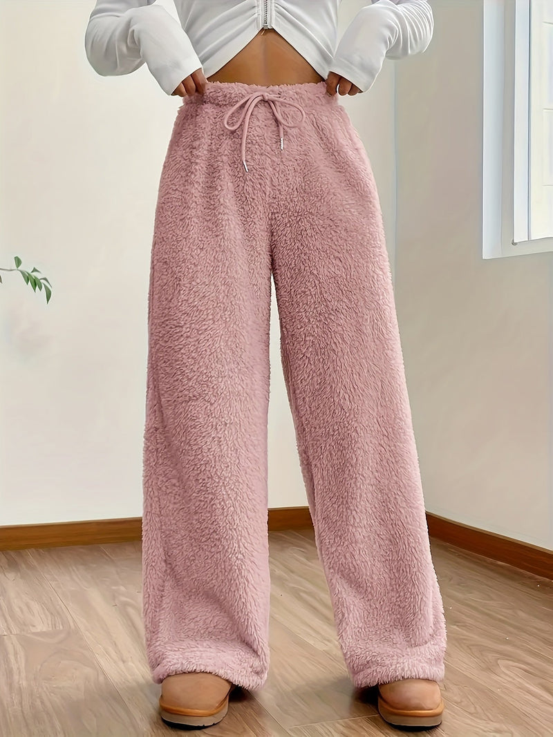 Soft Teddy Sherpa Lounge Pants for Women – Noémie