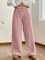 Weiche Teddy Sherpa Loungehose für Damen – Noémie