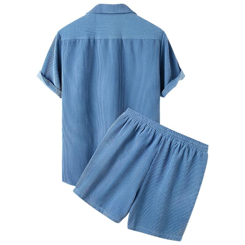 Zweiteiliges Herren Velours Sommer Set – Fabio