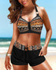 Bikini mit Hoher Taille und Geometrischem Muster – Alessia
