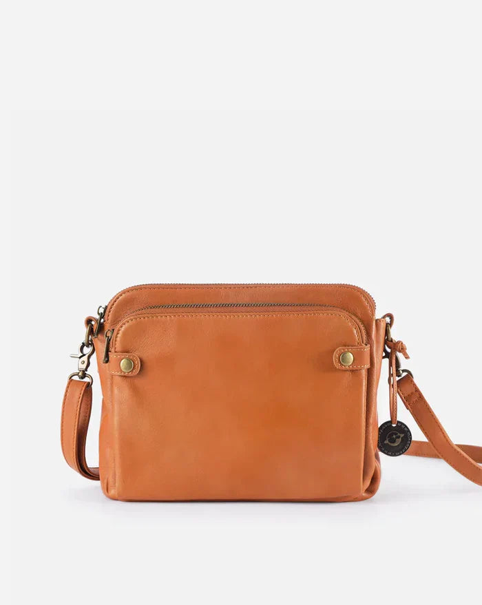 Lederne Crossbody Schultertasche - PremierSatchel