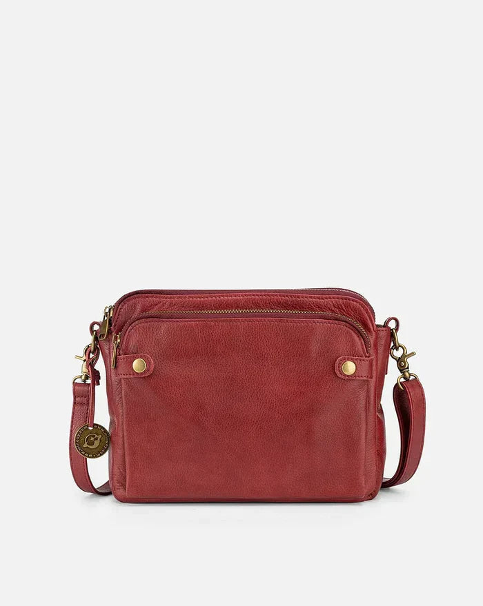 Lederne Crossbody Schultertasche - PremierSatchel