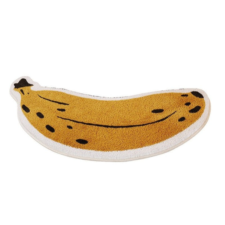 Non-slip bath mat with banana or eggplant design - ZestPad