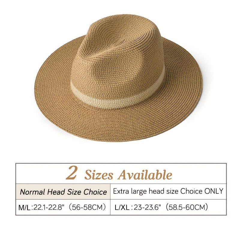 Trendiger Sonnenhut mit breiter Krempe für Damen & Herren – SunShield Panama