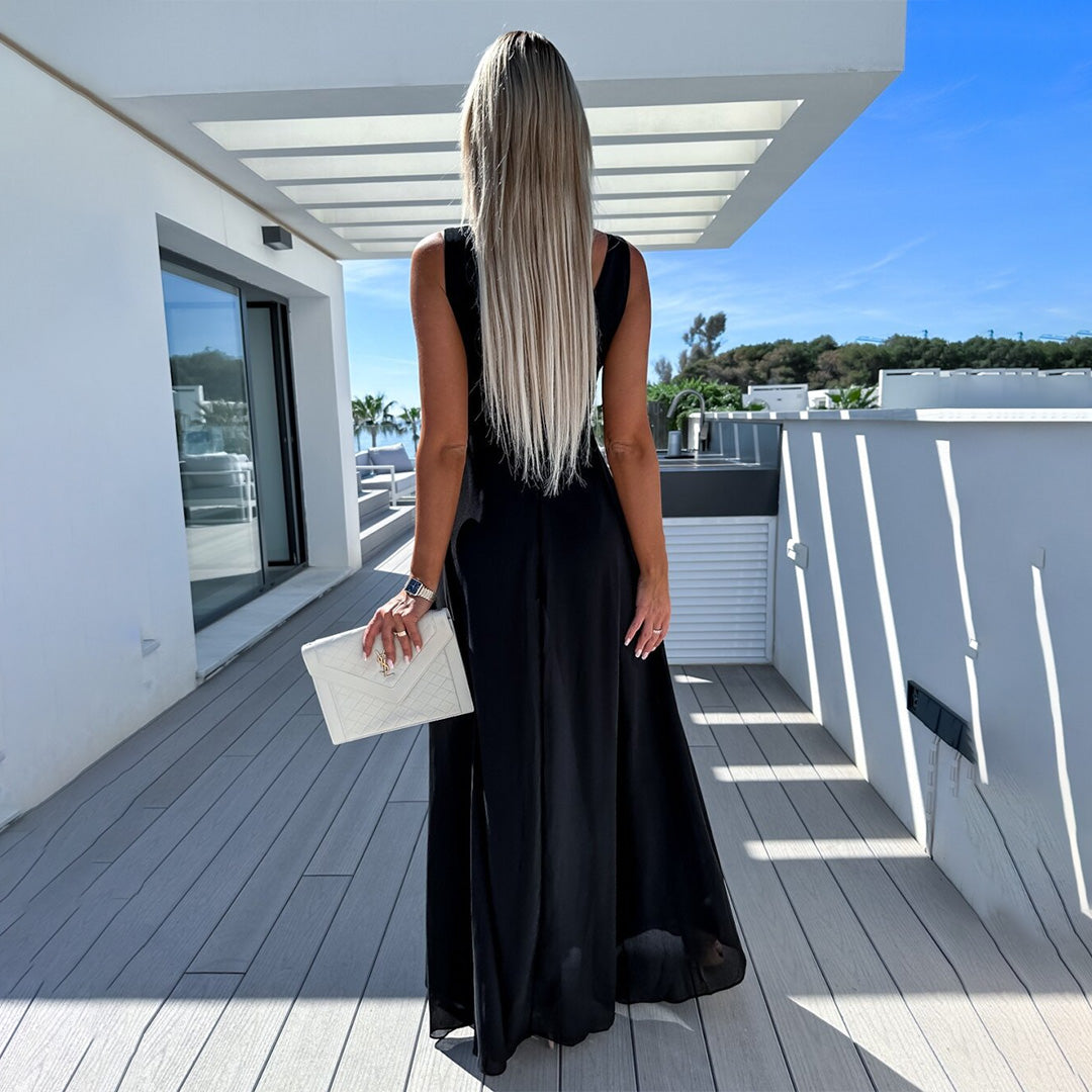Stilvoller Festlicher Damen-Jumpsuit mit Kleid-Optik – Lorena