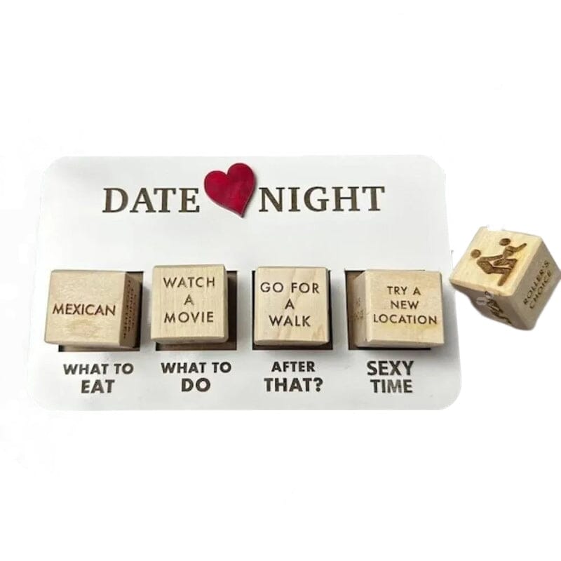 Luxurious Wooden Date Night Cube Set – Creative and Exciting Date Ideas – Surprise Game