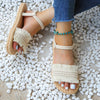 Trendige Quastensandalen mit niedrigem Absatz – Juliet