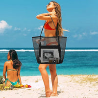 Faltbare Mesh-Strandtas mit Innentasche – Kaufe 1, erhalte 1 GRATIS