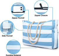 Wasserdichte Große Tasche mit Reißverschluss für Arbeit und Freizeit