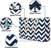 Wasserdichte Große Tasche mit Reißverschluss für Arbeit und Freizeit