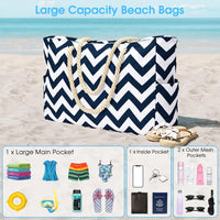 Wasserdichte Große Tasche mit Reißverschluss für Arbeit und Freizeit