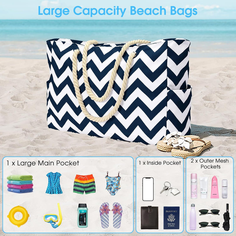 Wasserdichte Große Tasche mit Reißverschluss für Arbeit und Freizeit