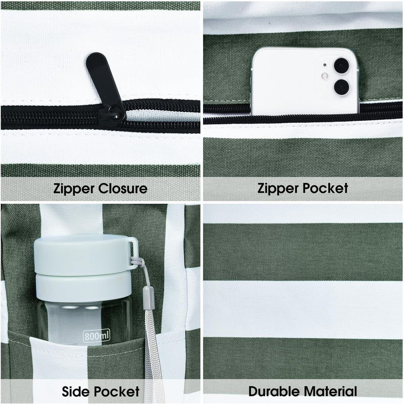 Wasserdichte Große Tasche mit Reißverschluss für Arbeit und Freizeit