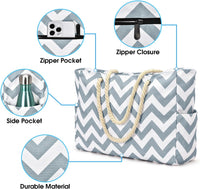 Wasserdichte Große Tasche mit Reißverschluss für Arbeit und Freizeit