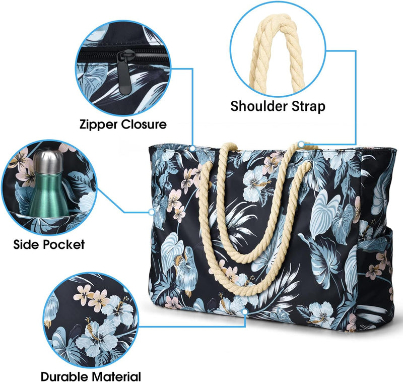 Wasserdichte Große Tasche mit Reißverschluss für Arbeit und Freizeit