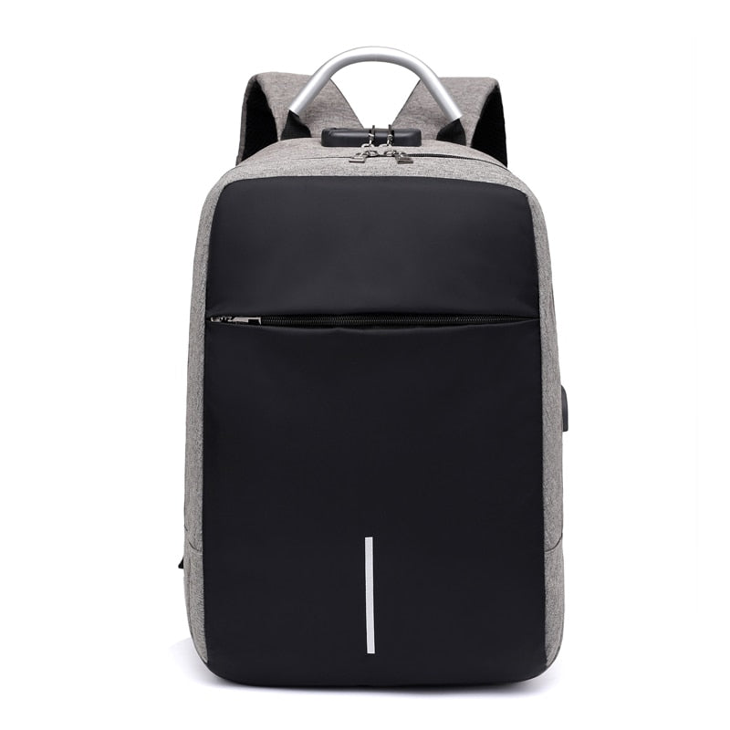 Wasserfester Anti-Diebstahl Laptop-Rucksack – Verstecktes Reißverschluss-Design mit USB-Ladefunktion