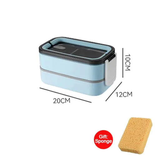 2-Schichtige Edelstahl-Bento-Lunchbox - MealMate