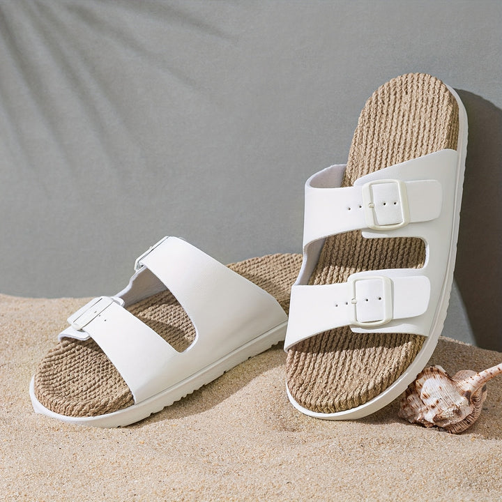 Stylische Herren Sommer-Slipper mit verstellbaren Riemen - GripStep