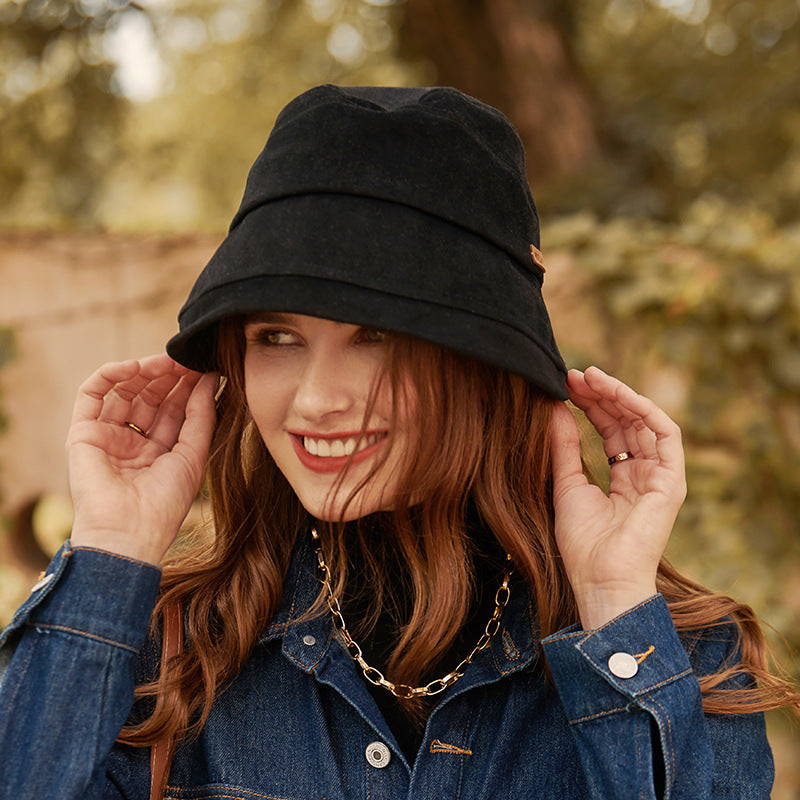 Leichter Sommer-Bucket Hat mit feiner Nahtoptik – StitchShade