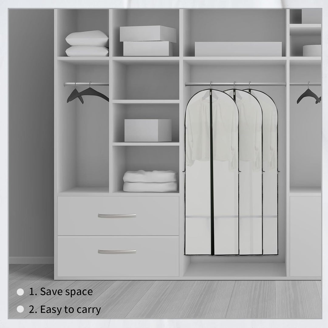 Lange Kleideraufbewahrungshülle – 180 cm Kleidersack mit Reißverschluss und Sichtfenster für den Herbst (Kaufe 1, Erhalte 1 GRATIS)