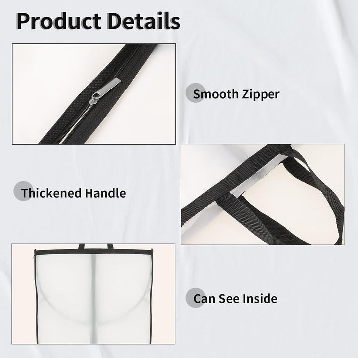 Lange Kleideraufbewahrungshülle – 180 cm Kleidersack mit Reißverschluss und Sichtfenster für den Herbst (Kaufe 1, Erhalte 1 GRATIS)