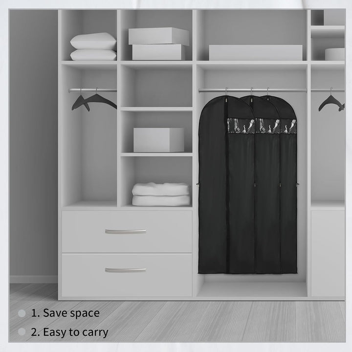 Lange Kleideraufbewahrungshülle – 180 cm Kleidersack mit Reißverschluss und Sichtfenster für den Herbst (Kaufe 1, Erhalte 1 GRATIS)