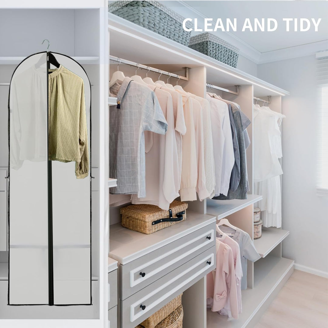 Lange Kleideraufbewahrungshülle – 180 cm Kleidersack mit Reißverschluss und Sichtfenster für den Herbst (Kaufe 1, Erhalte 1 GRATIS)