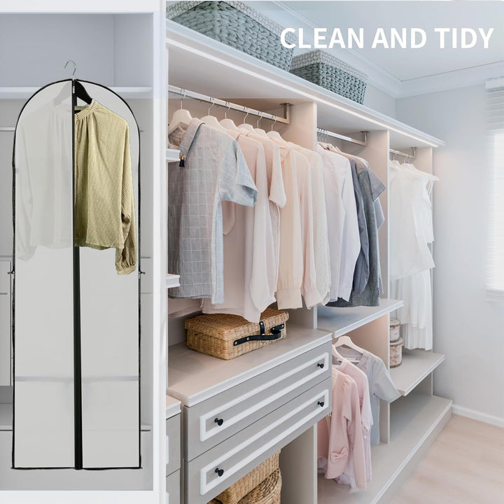 Lange Kleideraufbewahrungshülle – 180 cm Kleidersack mit Reißverschluss und Sichtfenster für den Herbst (Kaufe 1, Erhalte 1 GRATIS)